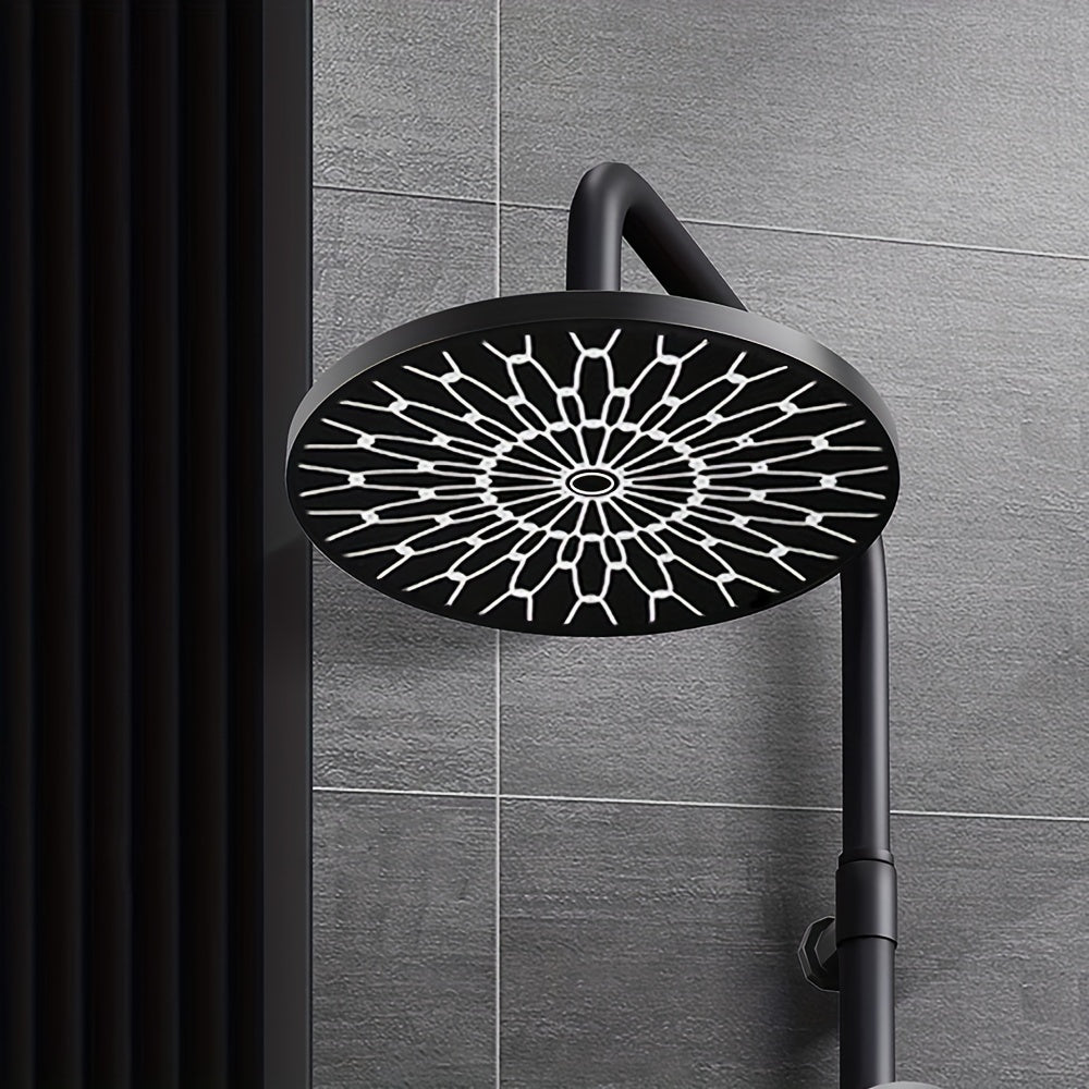 1 unidad de cabezal de ducha de lluvia de alta presión de 6 pulgadas, rociador redondo grande con control de temperatura ajustable, lujoso para una experiencia de ducha esponjosa tipo loto, ideal para renovar el baño