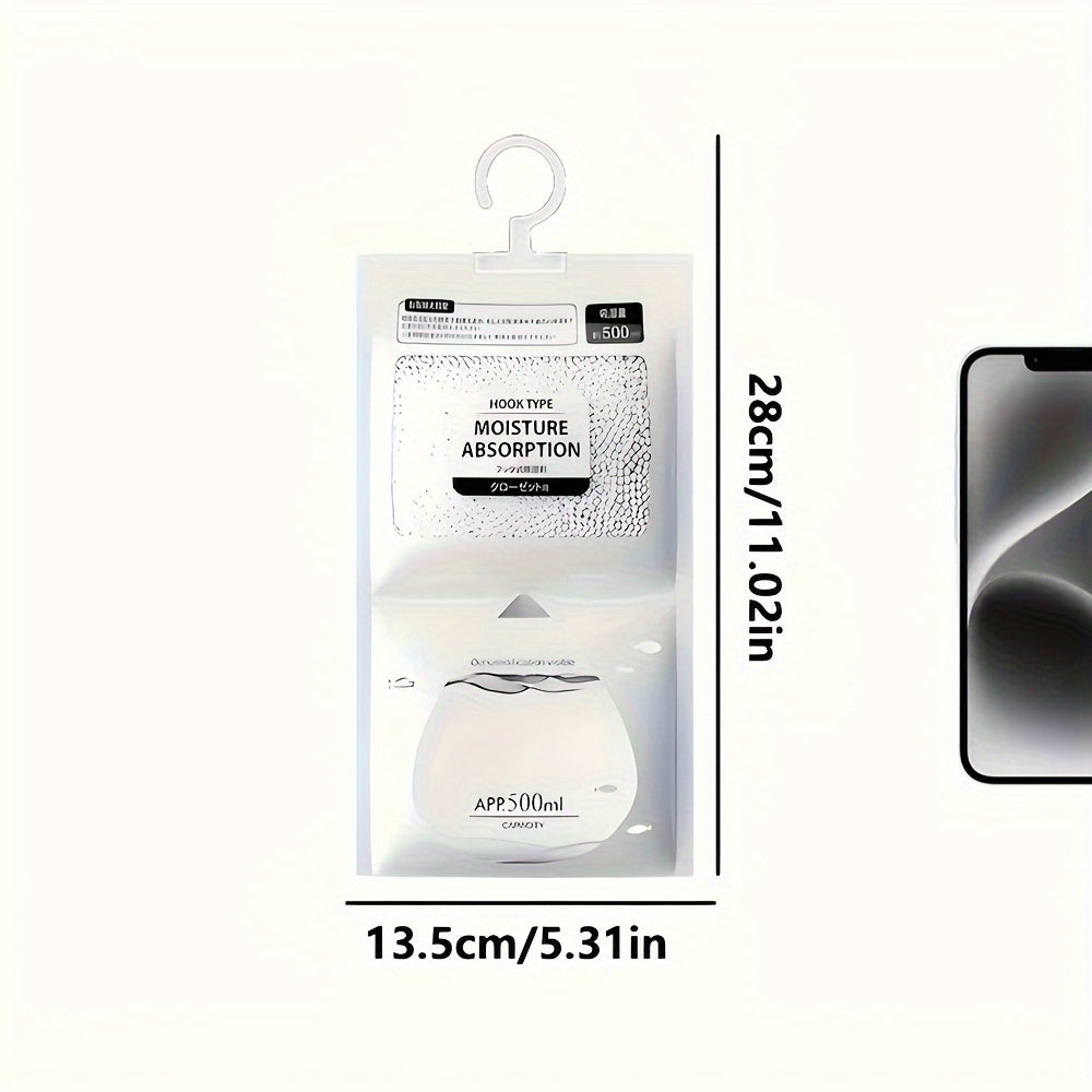 10 bolsas absorbentes de humedad colgantes, deshumidificador, 56.43 oz de desecante - Ideal para clósets, dormitorios y baños. Diseñado para un control efectivo de la humedad. Kit anti-humedad para el hogar