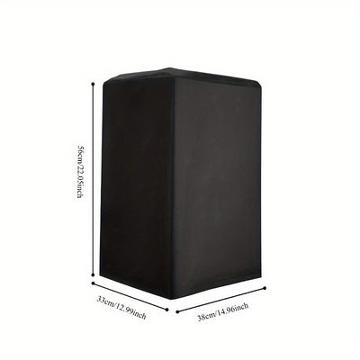 Funda para altavoz Hceng de lona negra resistente - Impermeable y antipolvo, múltiples especificaciones para sistemas de sonido de cine en casa y exteriores, tela Niu Jin, metal, calidad de sonido y larga duración