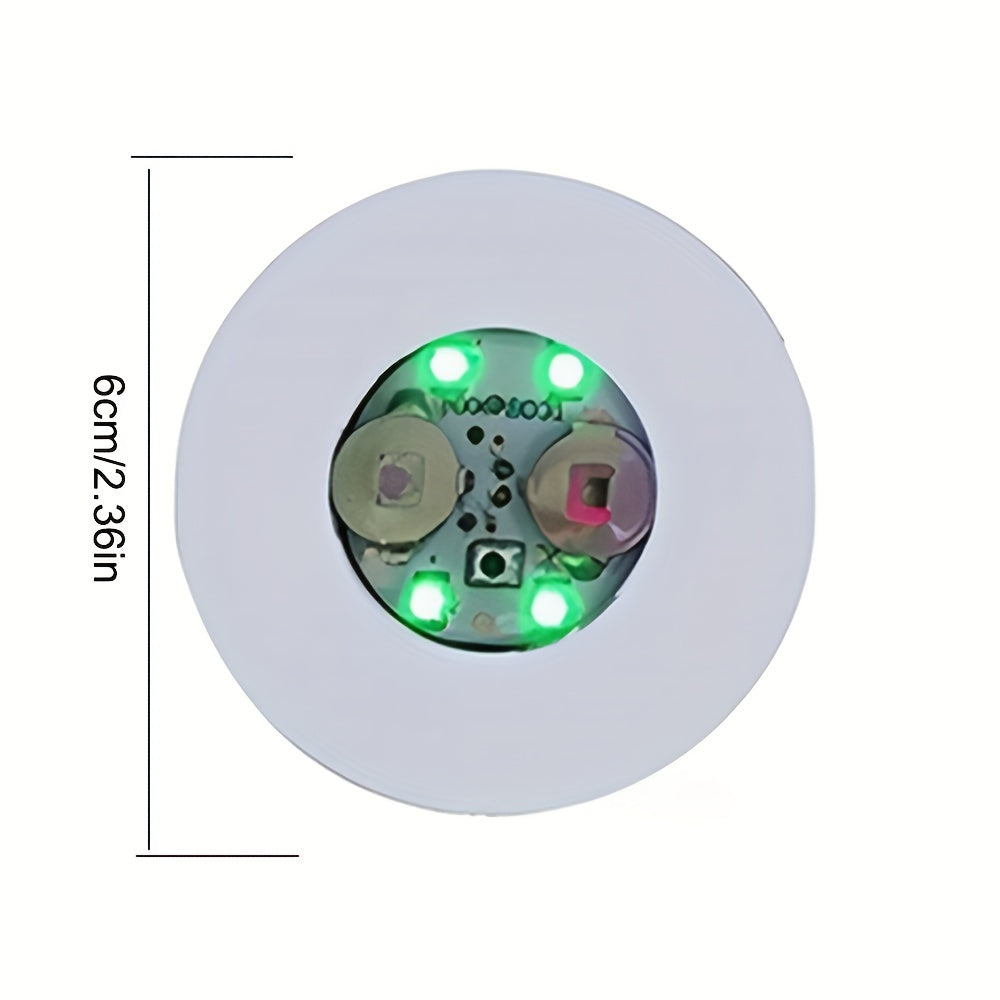 1/5/10pcs Luces de Posavasos LED - Pegatinas Luminosas para Botellas de 6cm con Iluminación Multicolor (Blanco, Rojo, Azul, Verde, Colorido) para Navidad, Bar, KTV, Boda, Fiesta, Vasos de Cóctel y Decoración de Jarrones, Alimentadas por Pilas, Luces de D
