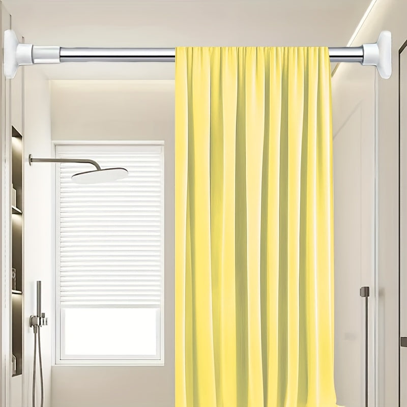 Barra telescópica multifuncional para cortinas de ducha, puertas y armarios - Fácil instalación, marco metálico, accesorio duradero para RV y baño, ideal para estantes, contenedores y almacenamiento, barra para cortinas de ducha, organizador versátil, di