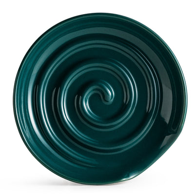 Descanso de Cuchara Cerámico - Soporte Grande para Cucharas y Espátulas Seguro en la Estufa, Decoración Duradera Resistente al Calor para Cocina de Granja, Diseño Ergonómico para Utensilios de Madera, Utensilios de Cocina