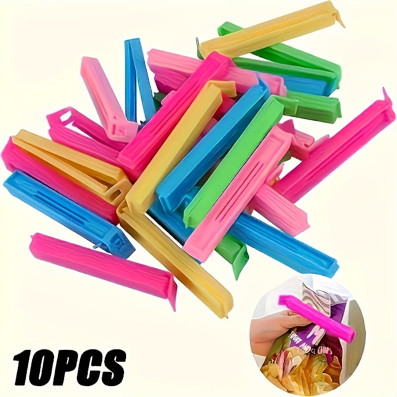 Clips de Plástico para Bolsas de Comida, Clips Reutilizables para Sellado y Accesorios de Almacenamiento en la Cocina
