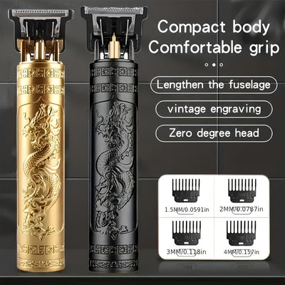 Máquina de afeitar eléctrica recargable para hombre, cortadora de barba retro, recargable por USB, cortadora de vello facial, ideal para novio o esposo, uso en casa o barbería