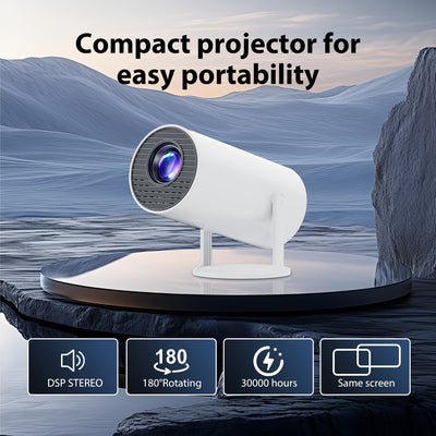 Proyector de Luz Galaxia para Dormitorio, Lámpara LED de Cielo Estrellado en Alta Definición, Iluminación Ambiental - Regalo Perfecto para Fiestas y Vacaciones, Pantalla de Proyección Portátil Doble Cara Ideal para Home Theater, Oficina o Eventos