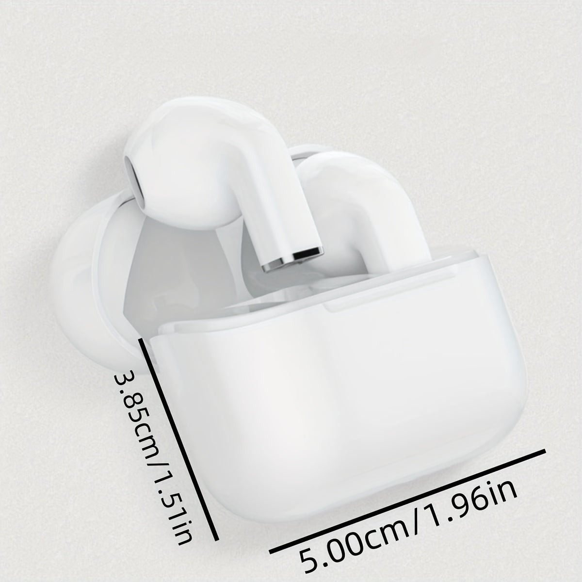 Último modelo de audífonos inalámbricos intraauriculares mini inteligentes con diseño cómodo, ideales para amantes de la música. Estos auriculares TWS ofrecen sonido estéreo 9D de alta fidelidad y capacidades de llamadas HD, compatibles con dispositivos