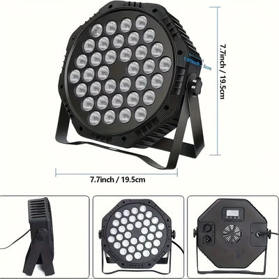 36 Luces LED de colores para estudios de baile, iluminación de escenario para bodas y actuaciones, mejorando la atmósfera.