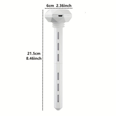 Humidificador mini USB para hogar, coche y oficina - Palillo de humectación diamante, regalo creativo, atomizador de perfume, niebla ultrasonica, amigable con dormitorios, material plástico, alimentado por USB, humidificador portátil | Estética moderna |