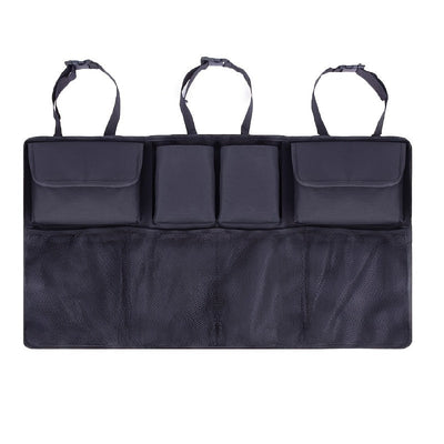 Organizador Plegable para Respaldo de Asiento de Coche, Bolsa de Almacenamiento de Malla de Tela Oxford para Vehículos