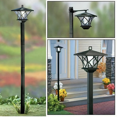 1.5m Luces solares LED para jardín - Lámpara de césped de doble uso con acabado pulido, iluminación de senderos y paisajes, perfecta para patios, jardines, céspedes y decoración navideña, carga solar, control de interruptor, batería de níquel, luces para