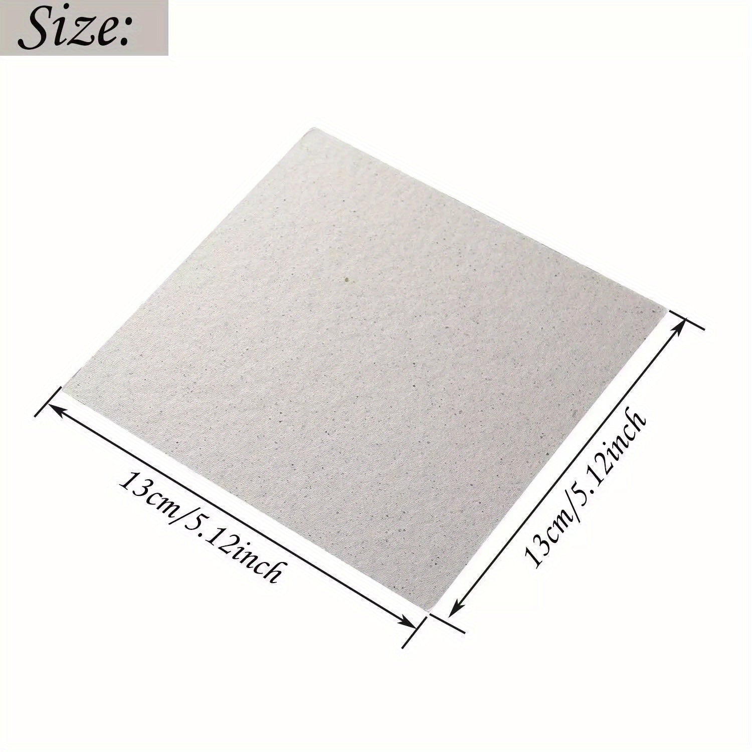 6/12pcs Placa Guía de Ondas de Mica para Horno de Microondas, Hoja de Repuesto Gruesa 130 x 130mm