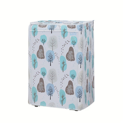 [Funda Impermeable para Lavadora] Funda Impermeable para Lavadora de 1 ud de PEVA Gruesa y Duradera - Diseño Protector con Tapa Abatible para Uso en el Hogar