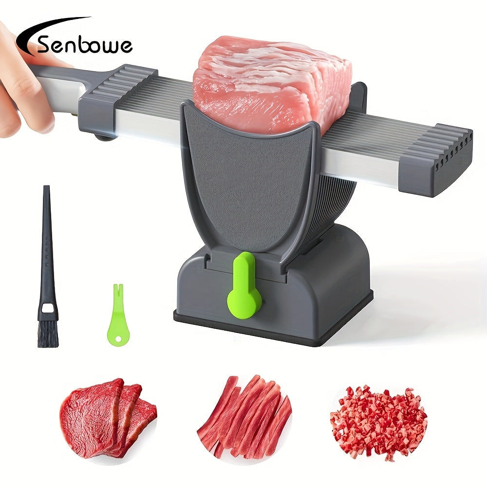 Juego de cortador de carne manual SENBOWE, cortador de carne de cocina ABS para carne de vaca, salmón, cordero, verduras, sin carga, no requiere batería, para cocinar, barbacoa, platos calientes