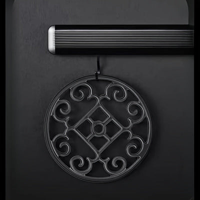 Soporte de Hierro Fundido Negro de Alta Durabilidad para Quemadores - Apto para Estufas de Gas y Sartenes Wok, Diseño de Patrón Decorativo, Accesorio Ideal para Utensilios de Cocina, Estabilidad de Utensilios de Cocina|Soporte para Sartén Wok|Construcció