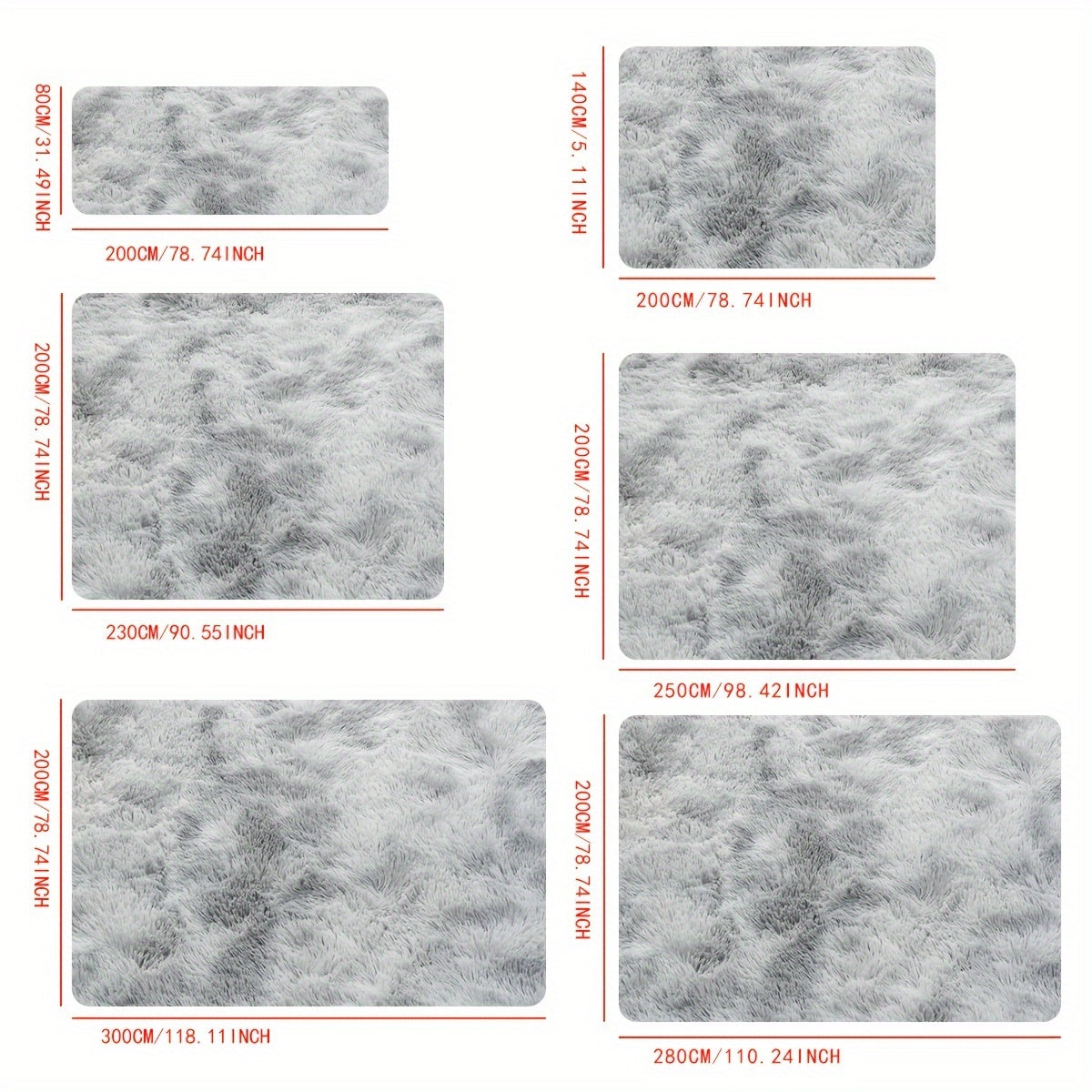 1 ud., Alfombra Larga de Peluche Gris Claro con Estampado Tie-Dye, Tela Mejorada Suave y Acogedora, Alfombrilla Decorativa Moderna Fácil de Limpiar, Esponja Gruesa Duradera y Ligera, Portátil, Adecuada para Dormitorio, Sala de Estar, Área de Ocio, Zona d