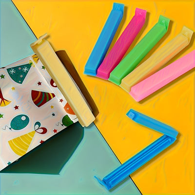 Clips de Plástico para Bolsas de Comida, Clips Reutilizables para Sellado y Accesorios de Almacenamiento en la Cocina