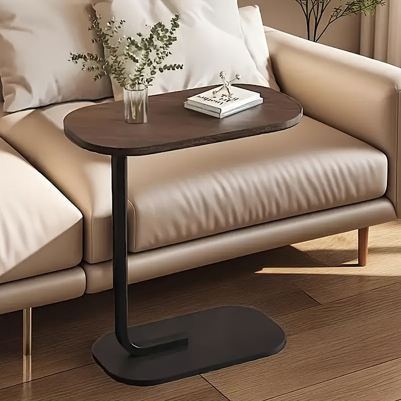Mesa en forma de C elegante | Diseñada con un toque de lujo, perfecta para usar al lado de un sofá o cama, versátil para decoración del hogar, haciendo la vida más conveniente!