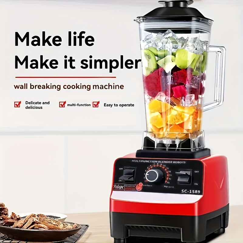 Extractor de jugo y licuadora manuales de 12 velocidades con funcionalidad multiusos y trituradora de hielo - Ideal para uso en casa, autocaravanas y al aire libre - Perfecto para batidos, shakes y preparación de comidas - Material ABS, fuente de aliment
