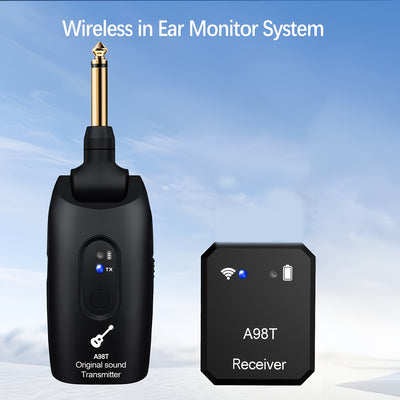Sistema de monitorización inalámbrica para auriculares, adecuado para músicos y cantantes con auriculares inalámbricos personales IEM.
