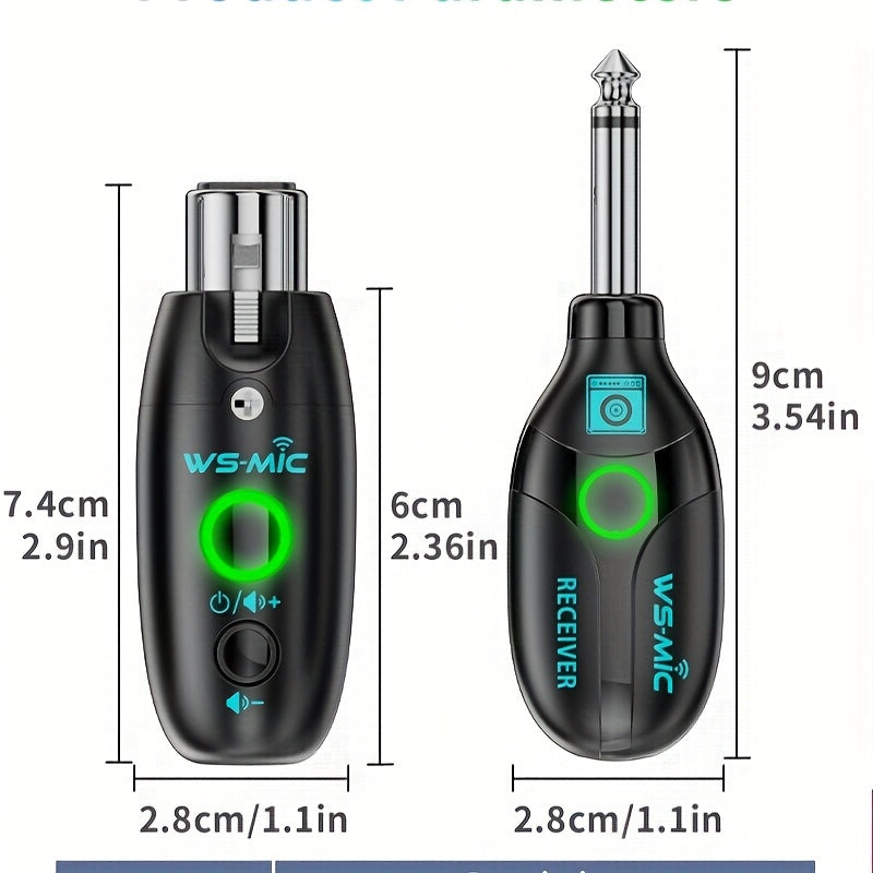 Sistema de micrófono inalámbrico con sonido HD, micrófono inalámbrico de una a una para grabación de voz y transmisión de música, carga USB-C, soporte 2.4G/3G/4G/5G, carga tipo C, recargable por USB, vida útil de la batería de 20 horas, diseño portátil p