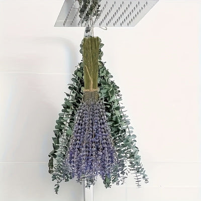 Paquete de 115 piezas de Eucalipto Fresco y Lavanda - Tallos Eternos para la Ducha, Decoración del Hogar, Bodas y Proyectos de Primavera de Estilo Granja DIY