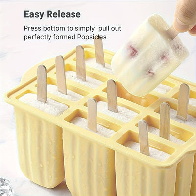 1 Juego, Molde De Popsicle, Molde De Popsicle Creativo, Molde De Popsicle De Silicona, Molde De Helado, Caja De Cubos De Hielo Congelado, Molde De Popsicle Doméstico, Molde De Gelatina Seguro, Suministros De Cocina, Accesorios De Cocina