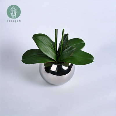 1 Pieza, Orquídea De Imitación, Planta En Maceta, Adorno De Flores En Maceta, Planta Decorativa De Flores, Accesorios Para Fotos, Decoración Al Aire Libre, Decoración Del Hogar, Regalos Para El Día De La Madre, Regalos De Cumpleaños