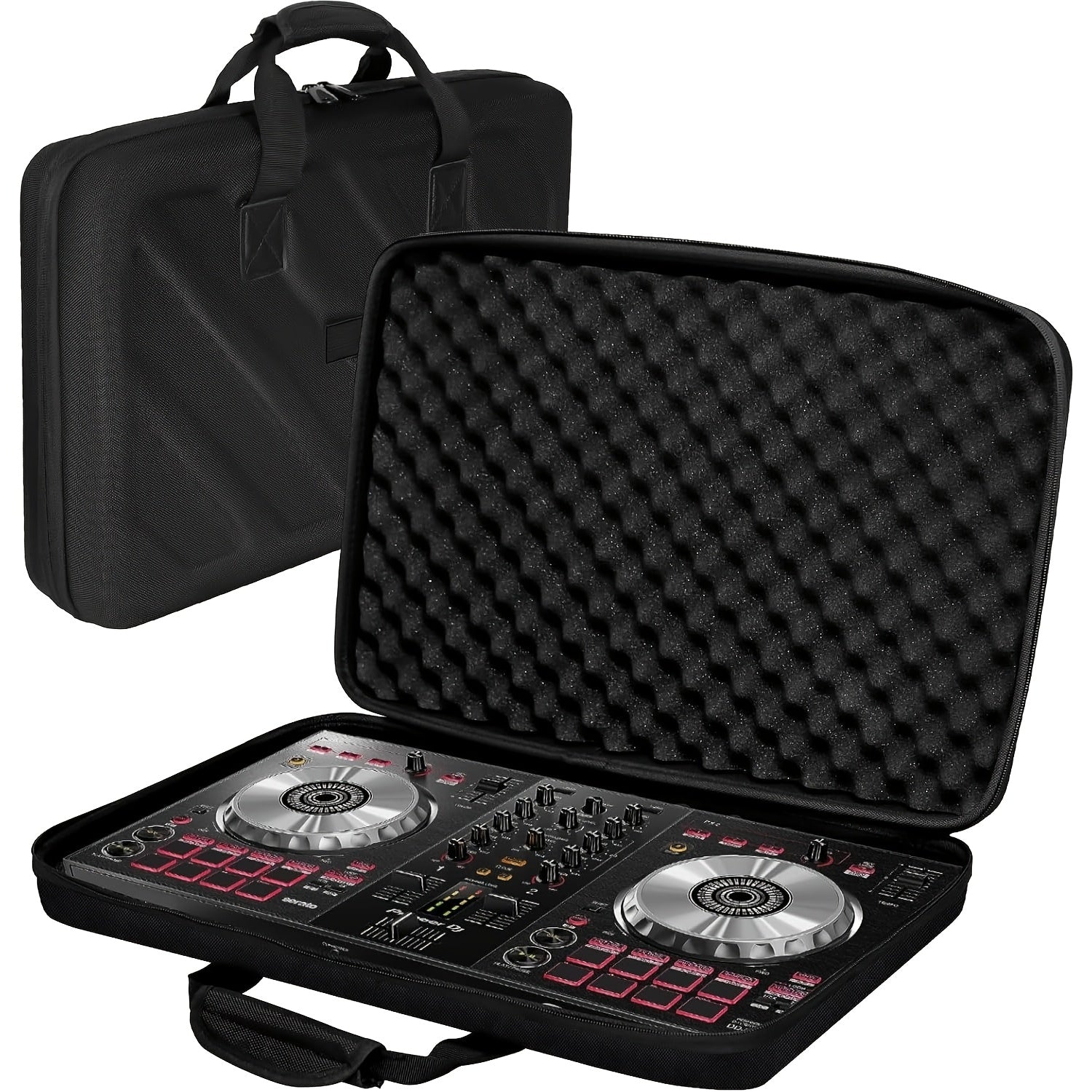 Estuche de transporte para equipo DJ negro para Pioneer DDJ400 SR2 SX 800 FLX46 1000 XDJRX3Z RR, hecho de acetato de etileno vinilo (EVA)