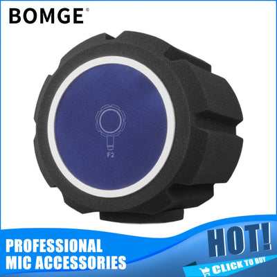 Filtro Pop de Estudio BOMGE para Micrófono con Pantalla de Espuma Insonorizante - Compatible con la Mayoría de Micrófonos, Instalación Fácil, Reducción de Ruido para Grabaciones Más Claras, Protector Antiviento, Montable en Soporte, Absorción de Sonido S