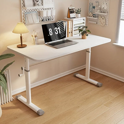 Escritorio portátil de mano con altura ajustable - Marco de metal portátil con parte superior de madera tratada, 3,2+ pies cúbicos de almacenamiento, 27" de altura, sin necesidad de ensamblaje para hogar, dormitorio, espacios pequeños, escritorio portáti