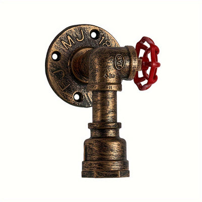 Apliques de Pared de Tubo Industrial - 1/2pcs Luces Metálicas Vintage para Dormitorio, Pasillo, Estudio - Bombilla E27 Incluida, Fácil Instalación