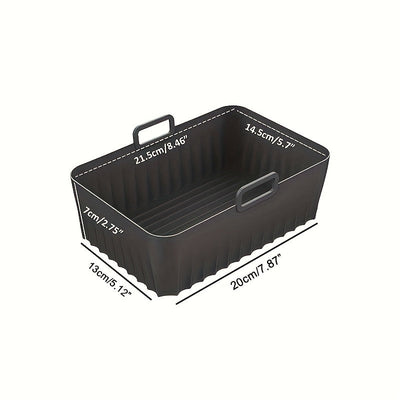 Revestimientos de Silicona para Freidora de Aire Ninja Dual Dz401 Dualzone, Revestimientos de Silicona Reutilizables para Freidora de Aire, Accesorios para Cesta de Freidora de Aire Antiadherentes, Bandeja de Repuesto para Hornear
