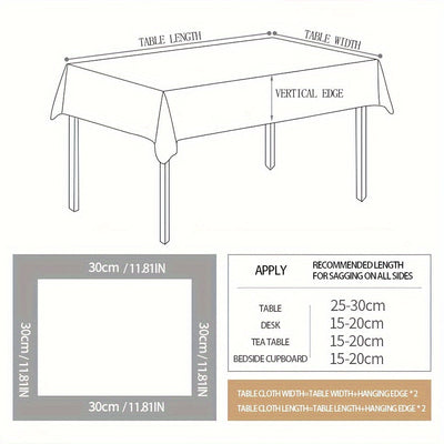 Mantel rectangular con diseño de margaritas y flecos, 1 unidad, ideal para decoración de picnic, fiestas, cocina o hogar