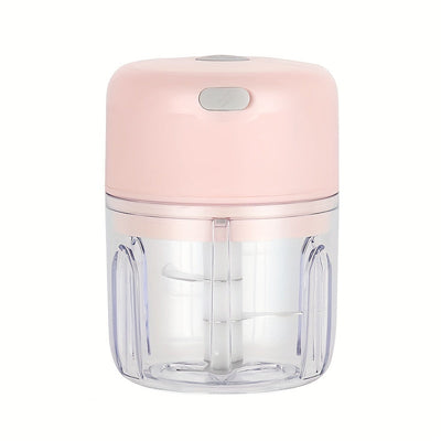 250ml Mini Picadora de Ajo y Carne Recargable, Duradera y Resistente, Ideal para Triturar Ajo, Pimientos, Cebollas, Carne Picada, Nueces ¡y mucho más!