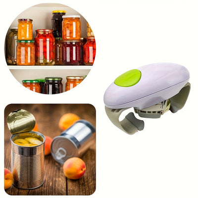 Abrelatas Eléctrico, Utensilio de Cocina Duradero y Resistente, Abre Latas Selladas Automáticamente sin Esfuerzo