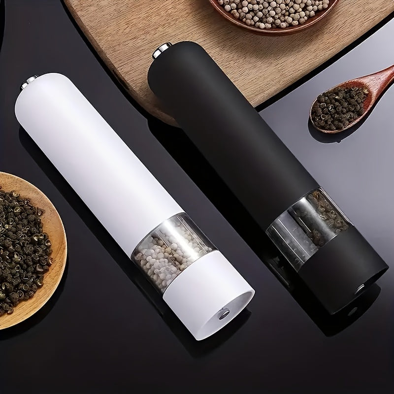 Molinillo De Sal Y Pimienta Eléctrico - Molinillo De Especias Automático Con Grosor Ajustable - ¡Perfecto Para Cocinar Y Barbacoas!