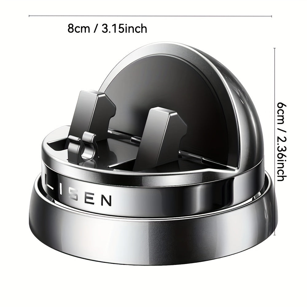 Soporte para Teléfono de Coche con Diseño Triangular Mejorado por Lisen - Sujeción Fuerte, Alta Calidad, Montura Giratoria para Salpicadero con Base de Silicona Nano para iPhone (Sin Necesidad de Batería)