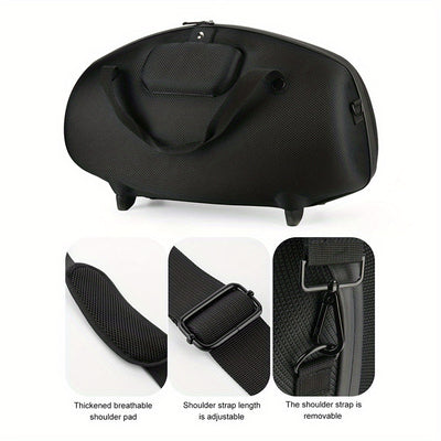 Estuche de Viaje EVA para Boombox 1/2/3 - Bolsa Protectora Duradera con Correa de Hombro, Mango Ergonómico y Diseño Ajustado, Equipo Ligero y Portátil para Viajes y Exteriores (), Soporte Estilizado con Protección Estructurada