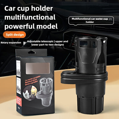 Soporte de vaso para coche 2 en 1, expansible, adecuado para la mayoría de los coches con soporte de vaso giratorio de 360° y extendible, incluye almohadilla amortiguadora resistente a los golpes para un diseño estable de vaso | Estructura sólida, soport
