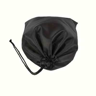 Bolsas de tela Oxford ajustables con cordón - Bolsas de almacenamiento duraderas para el hogar, viajes y uso al aire libre con cierre de cordón resistente, negro, bolsa de viaje, organizadores de joyas