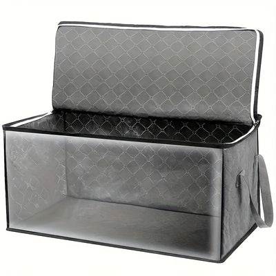 1 Pieza, Bolsa De Almacenamiento Con Cremallera, De Gran Capacidad, Organizador De Ropa, Versátil, Con Asa, Contenedor A Prueba De Polvo Para Armario