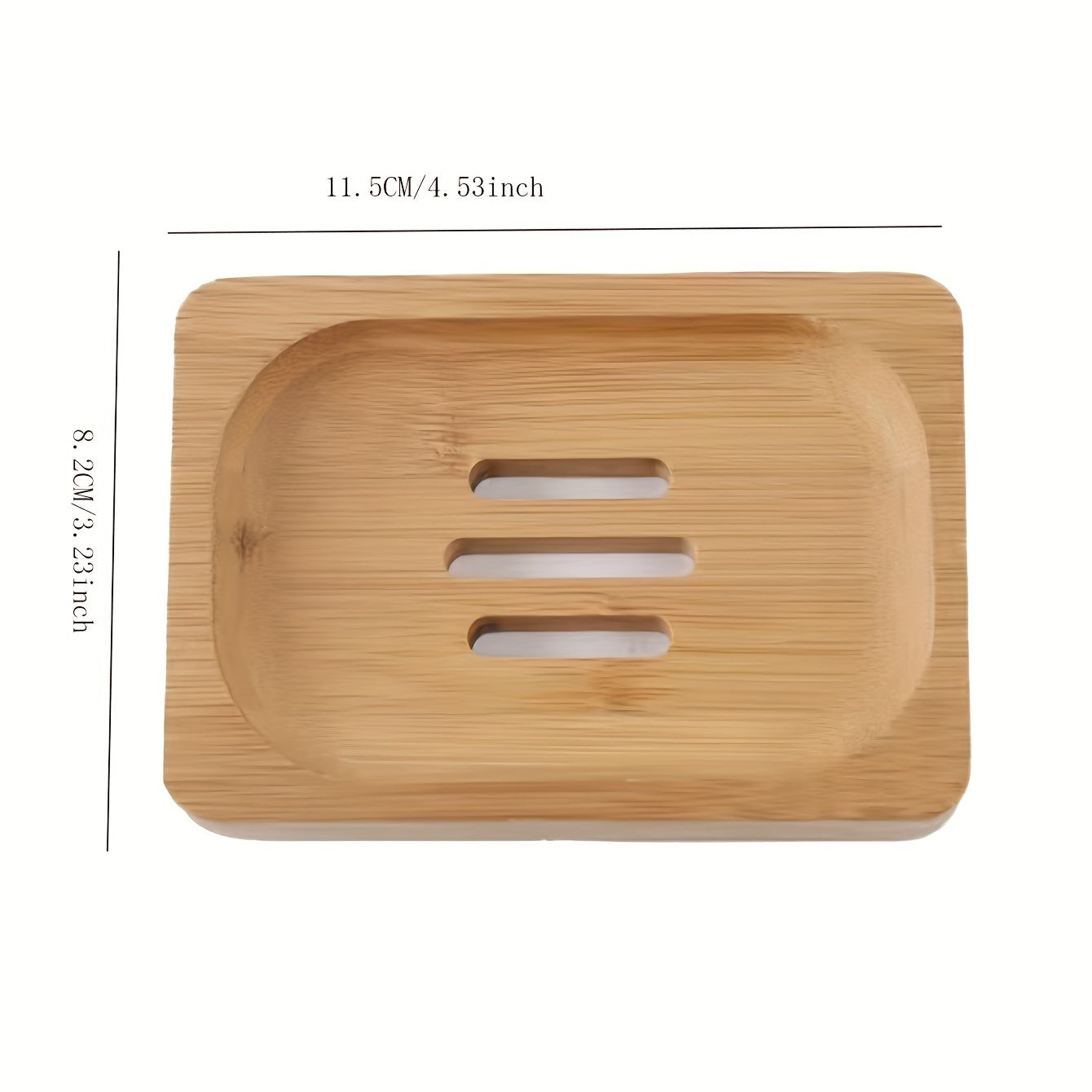 1 charola de bambú creativa para jabón, caja escurridora para almacenamiento y organización en el baño