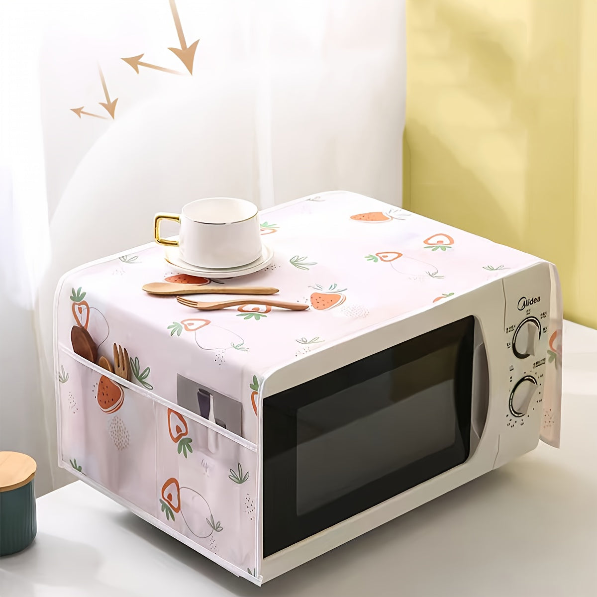 1 pieza, cubierta de microondas simple para horno doméstico, cubierta de artículos de hogar