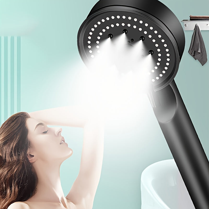 1 unidad, Cabezal de ducha multifuncional con 5 modos de alta presión, accesorio de baño ahorrador de agua, ducha de mano ajustable para una mejor experiencia de baño