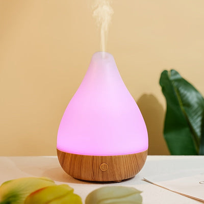 1pc Humidificador de Aire de Madera con Difusor de Aromaterapia - Agrega Aceites Esenciales, Ambientadores, Cierre Automático Sin Agua para una Atmosfera Relajante, Perfecto para Decoración del Hogar, Habitación, Dormitorio, Oficina y Regalos de Viaje