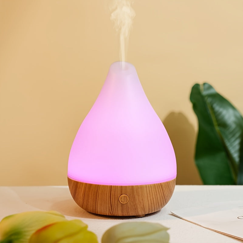 1pc Humidificador de Aire de Madera con Difusor de Aromaterapia - Agrega Aceites Esenciales, Ambientadores, Cierre Automático Sin Agua para una Atmosfera Relajante, Perfecto para Decoración del Hogar, Habitación, Dormitorio, Oficina y Regalos de Viaje