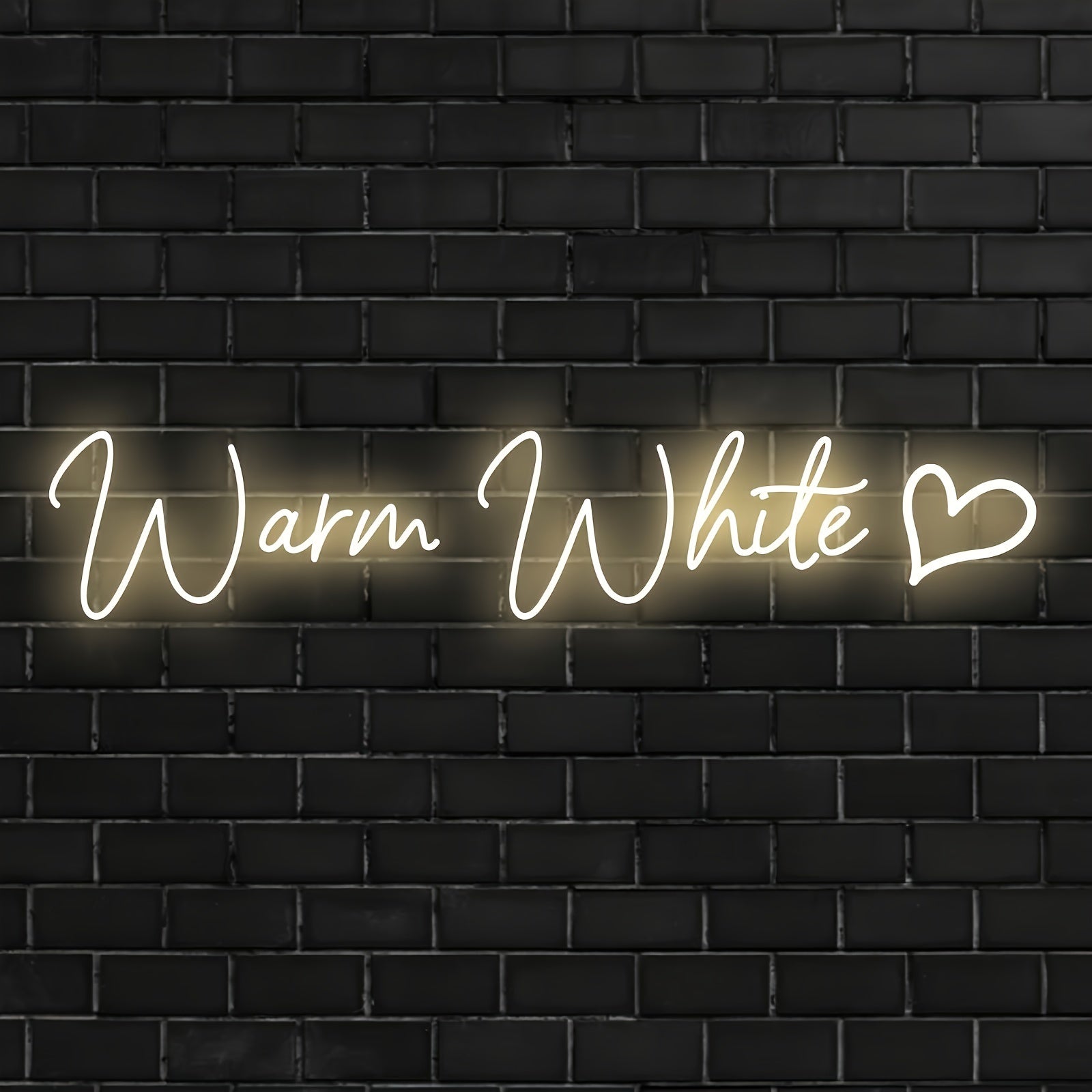 1pc Luminaria de Neón LED Personalizable, con alimentación USB y montaje en pared con atenuador y control de botón, decoración de pared personalizada para dormitorio, fiesta, boda, cumpleaños, Navidad - Luminaria de Neón LED con control de atenuador, sin