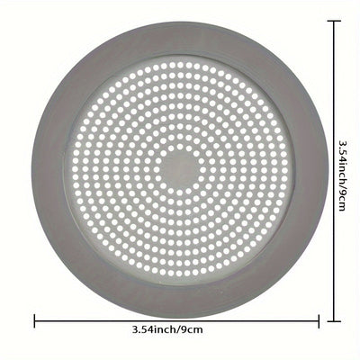 1 Pieza, Tapa De Desagüe De Acero Inoxidable, Colector De Pelo Con Forma Redonda Con Borde De Silicona, Para Bañera, Fregadero, Baño, Cocina