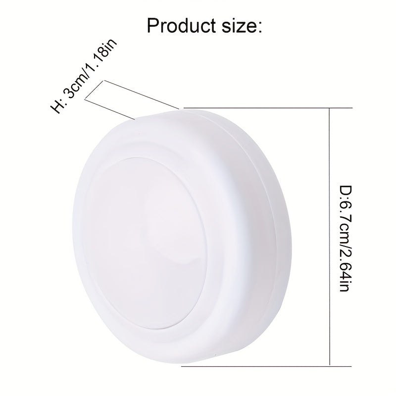 Juego de 3 o 6 lámparas LED para hockey sobre hielo con 3 colores de luz, alimentadas por 3 pilas AAA y control remoto, luces regulables para gabinetes de dormitorio, armario, cocina o vitrina, luz nocturna novedosa en blanco, cálido y natural