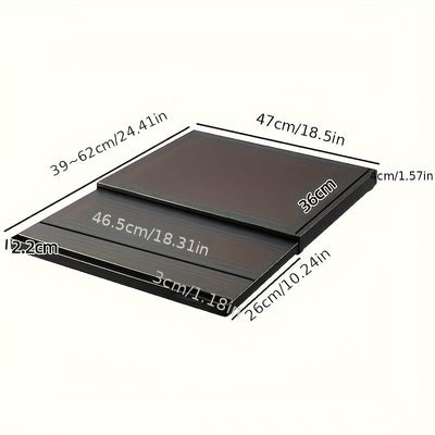 Organizador de Almacenamiento para Microondas y Horno Montado en Encimera con Estante Extraíble - Estantería Contemporánea para Cocina, Ollas, Sartenes, Utensilios - Diseño Duradero Ahorra Espacio, Fácil Ensamblaje, Soporte para Utensilios, Construcción